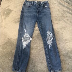 Good American Classic Blue Denim midrise skinny Jeans
